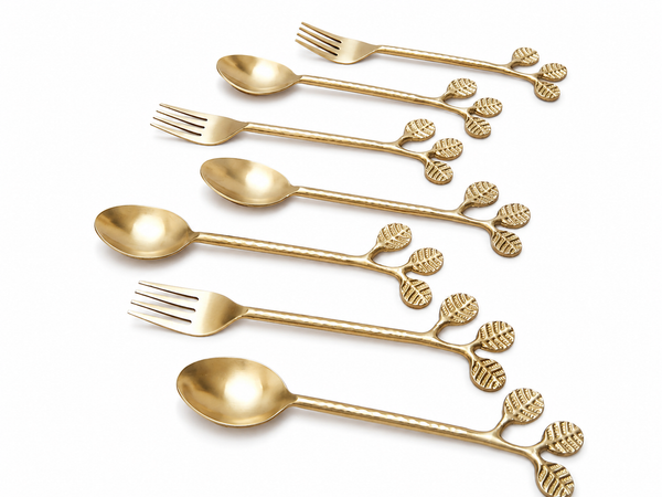 Brass leaf set