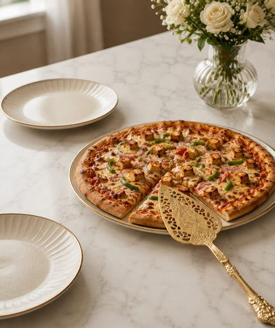 Brass pizza server