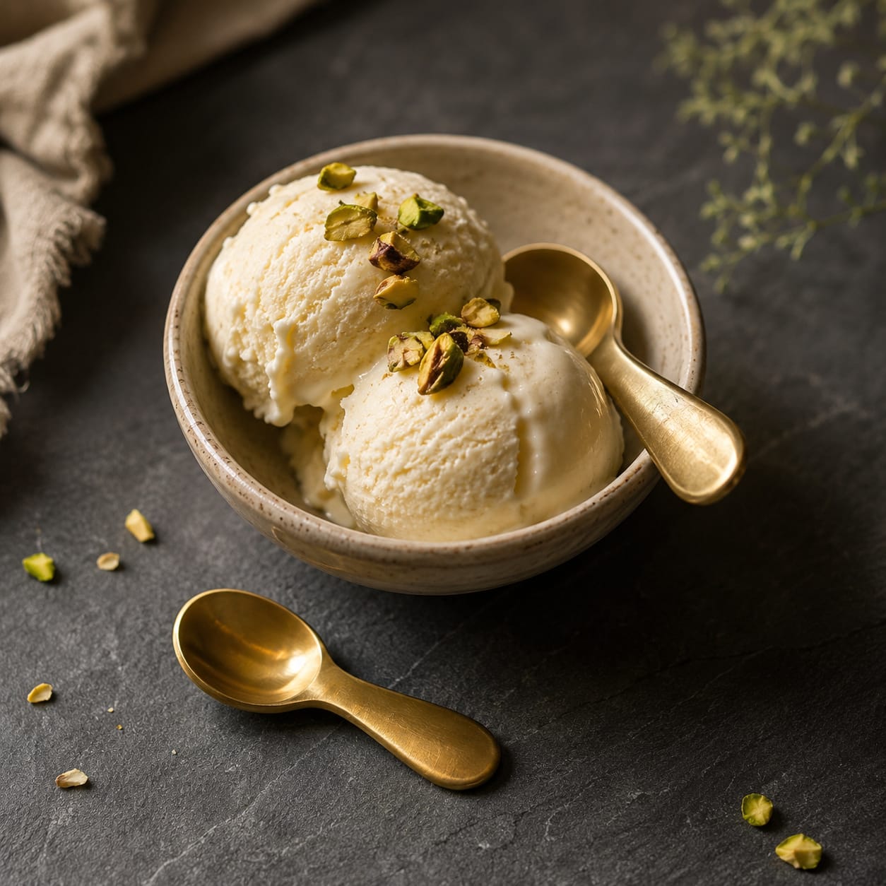 Mini brass spoons