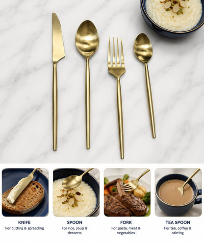 Classic dinner set of 4pcs