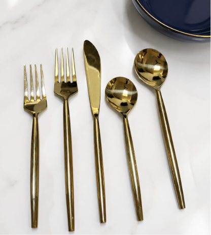 Gold soup set
